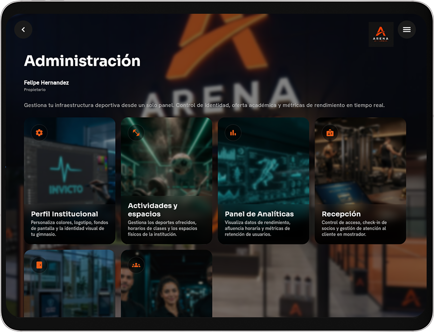 Panel de operación
