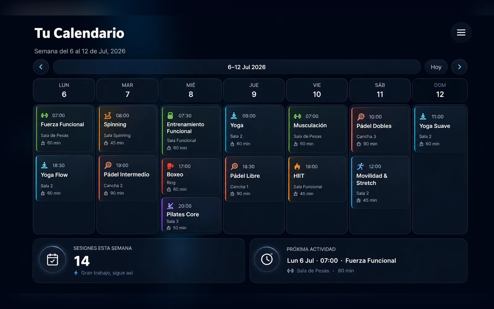 Agenda semanal